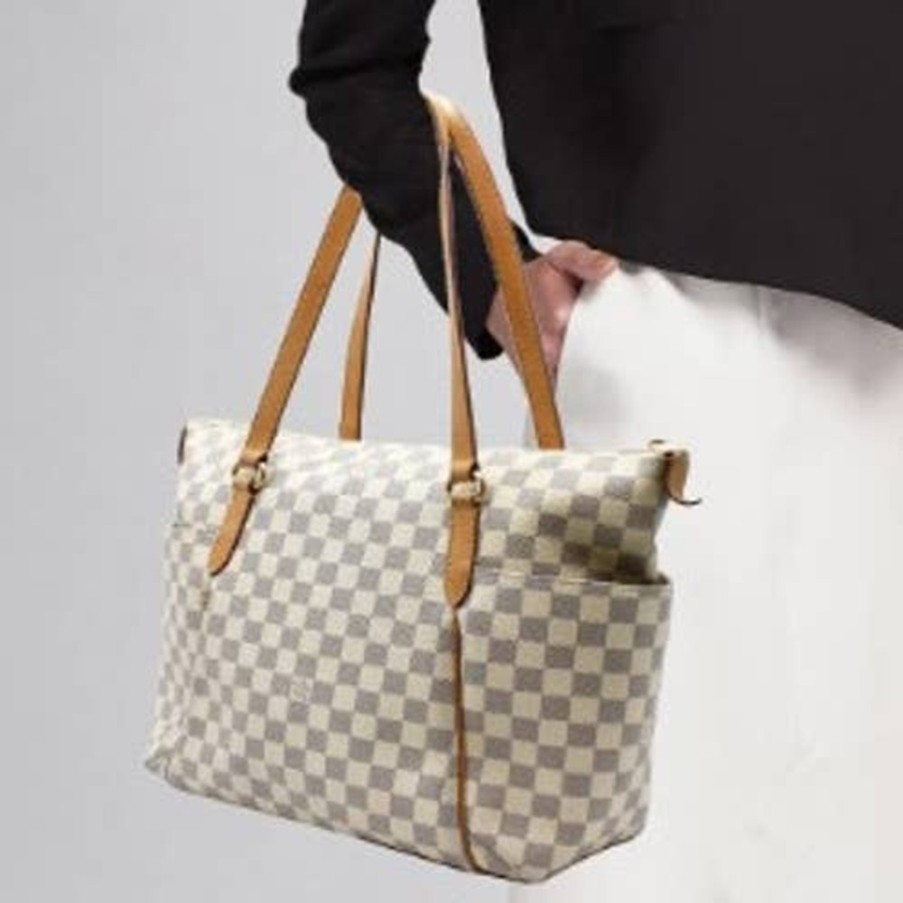 💎✨BEAUTIFUL✨💎Authentic Louis Vuitton Damier Azur Totally PM Tote Shoulder Bag